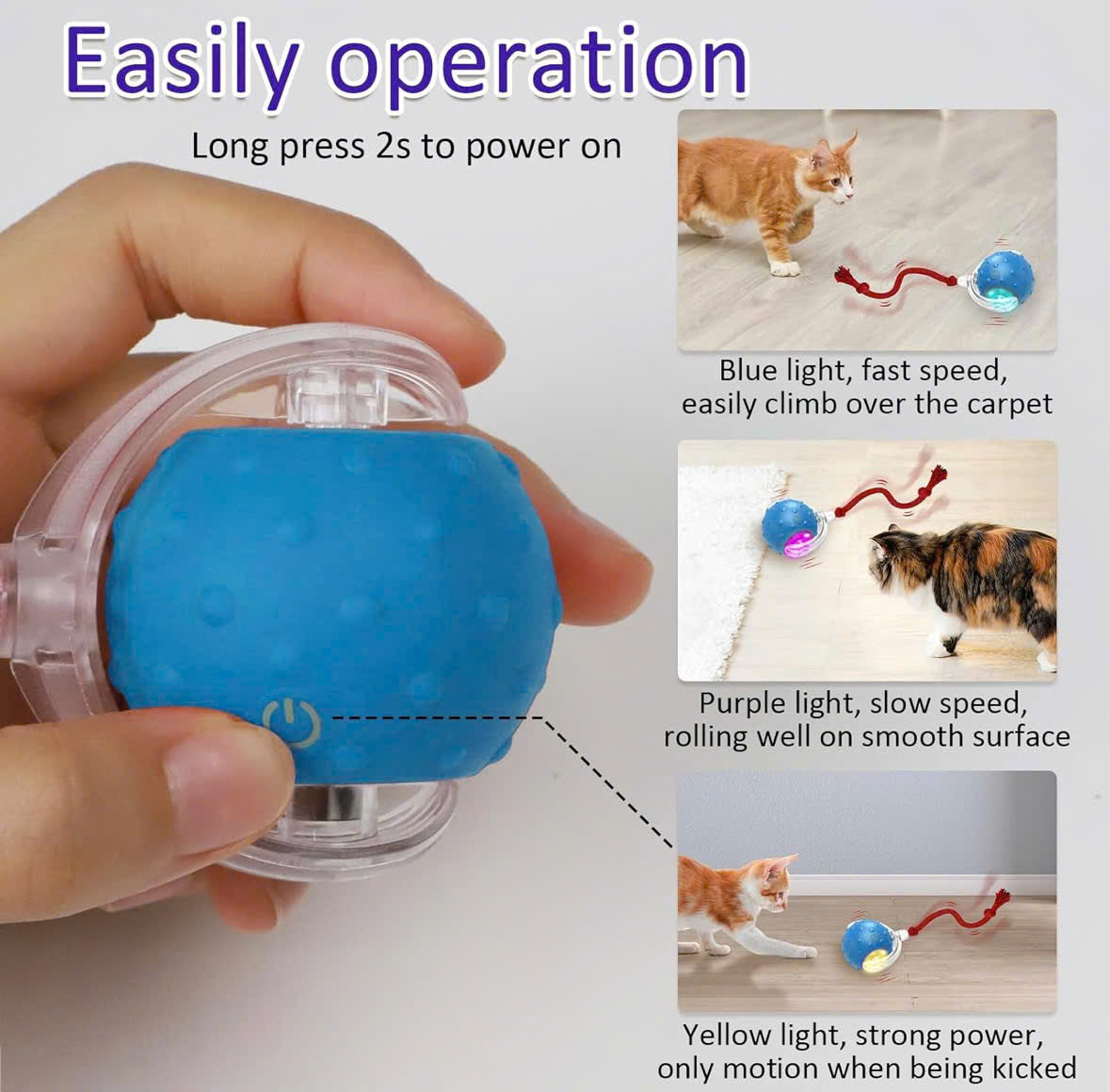 PurrBall™ – Interactive Cat Toy